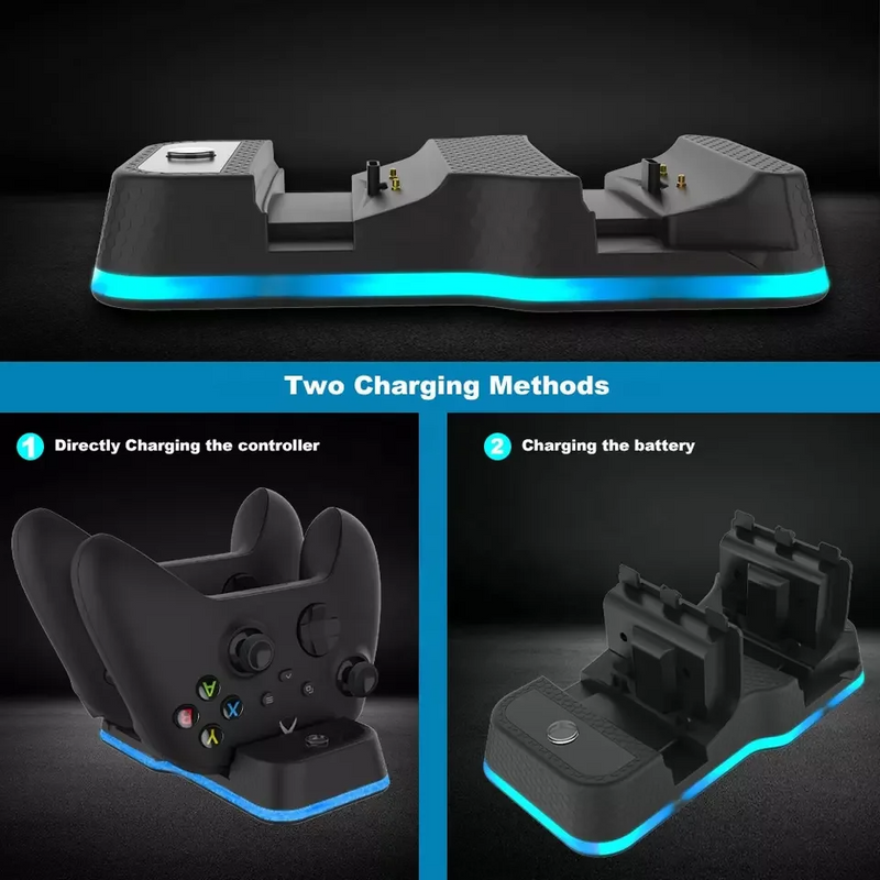 Cargue la imagen en el visor de la galería, Xbox Series X/S Dual Charging Station with Dual USB-C Ports &amp; LED Indicator - Polar Tech Australia
