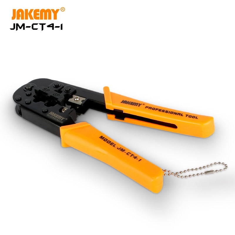 Chargez l&#39;image dans la visionneuse de la galerie, [JM-CT4-1] Jakemy Portable Self-adjusting 6P/8P Crimping Pliers Wire Cable End Sleeve Ferrule Cutter Crimper Network Ethernet Internet Cable Clamp Tool - Polar Tech Australia
