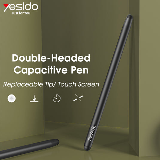 [ST01] Yesido Universal Double-Headed Passive Capacitive Touch Screen Stylus Pen - Polar Tech Australia