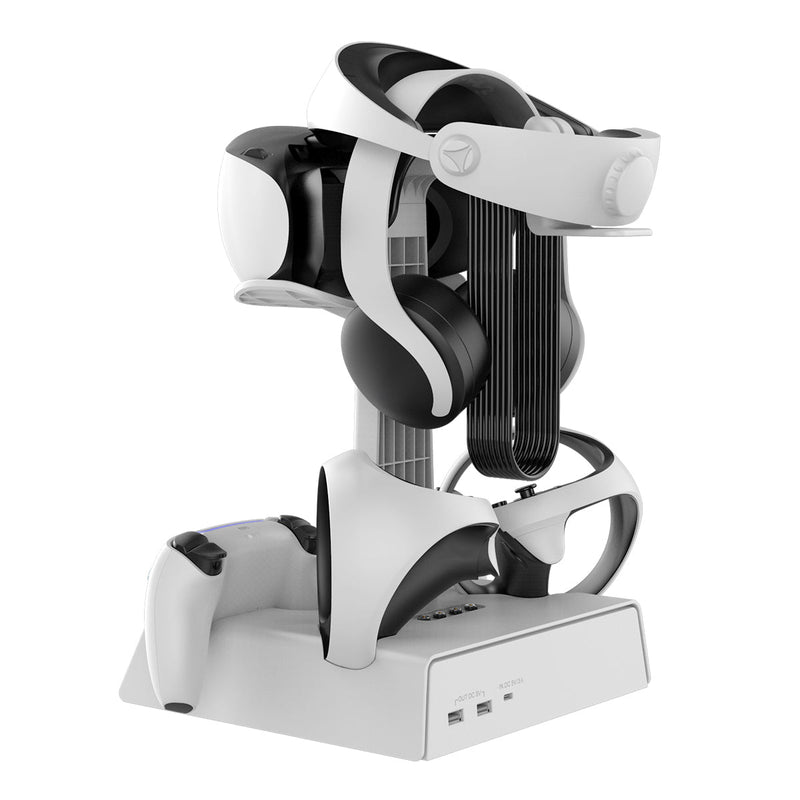 Cargue la imagen en el visor de la galería, PlayStation PS VR 2 - All in One Storage Headset Controller Storage Stand With RGB Light - Polar Tech Australia
