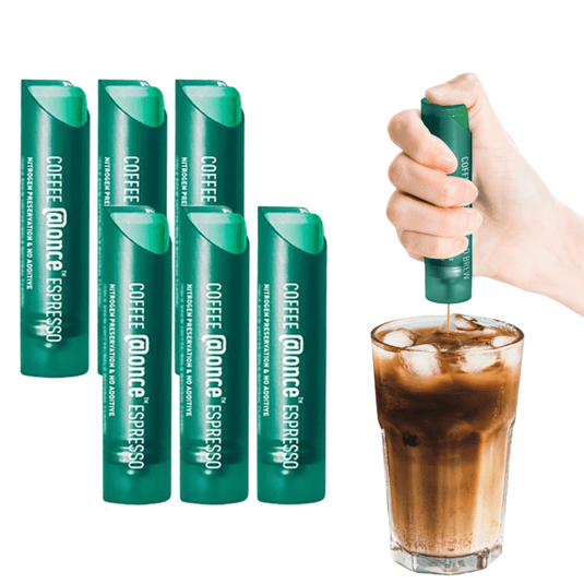 [6 Pack] @ONCE Nitro Cold Brew Coffee Espresso Tube Pocket Coffee Office Coffee - Polar Tech Australia