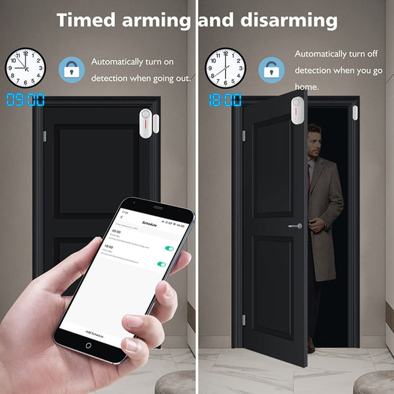 Chargez l&#39;image dans la visionneuse de la galerie, [TUYA Smart Home][Built-in Siren] Battery Powdered Door &amp; Window Sensor Alarm Burglary Detector Home Security - Polar Tech Australia
