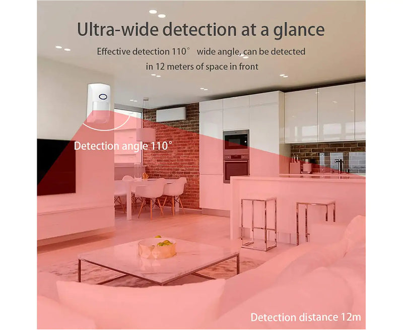 Cargue la imagen en el visor de la galería, [A02] Pet Friendly Wireless WIFI Battery Powered Infrared Detector PIR Sensor For A01 TUYA Alarm System - Polar Tech Australia
