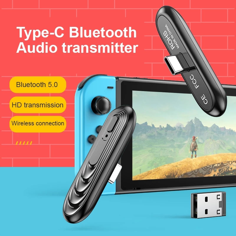 Chargez l&#39;image dans la visionneuse de la galerie, Nintendo Switch Bluetooth V5.0 Audio Transmitter Receiver Wireless Audio Adapter - Polar Tech Australia
