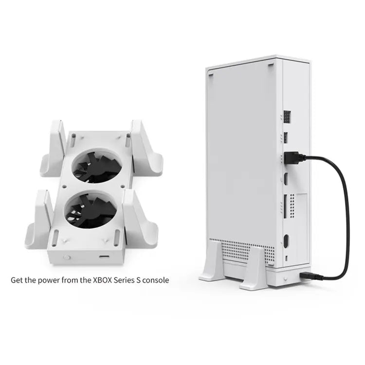 Chargez l&#39;image dans la visionneuse de la galerie, Xbox Series S Vertical Cooling Stand Holder Dual Cooling Fan Base - Polar Tech Australia
