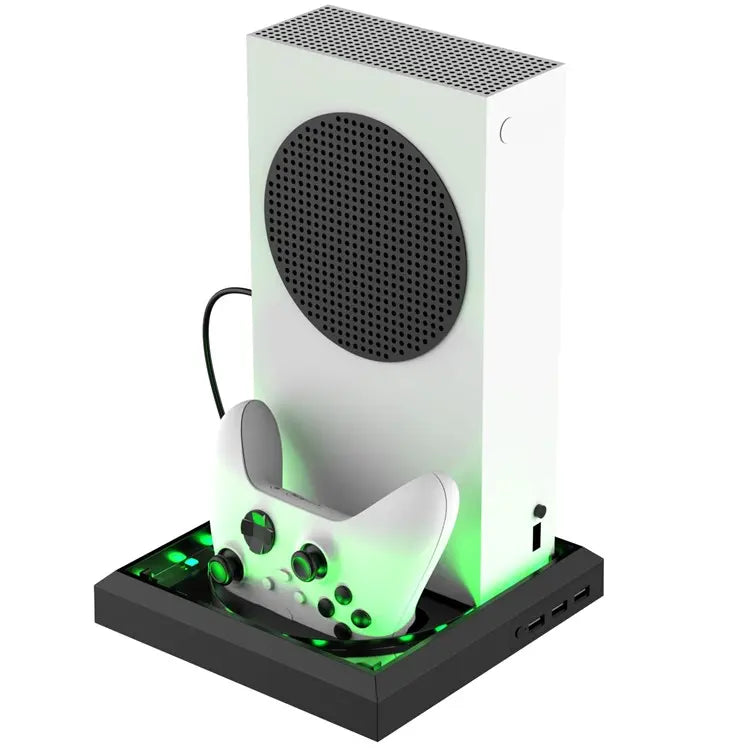 Cargue la imagen en el visor de la galería, Xbox Series S / X Game Console Holder Stand With RGB Light &amp; USB Hub - Polar Tech Australia
