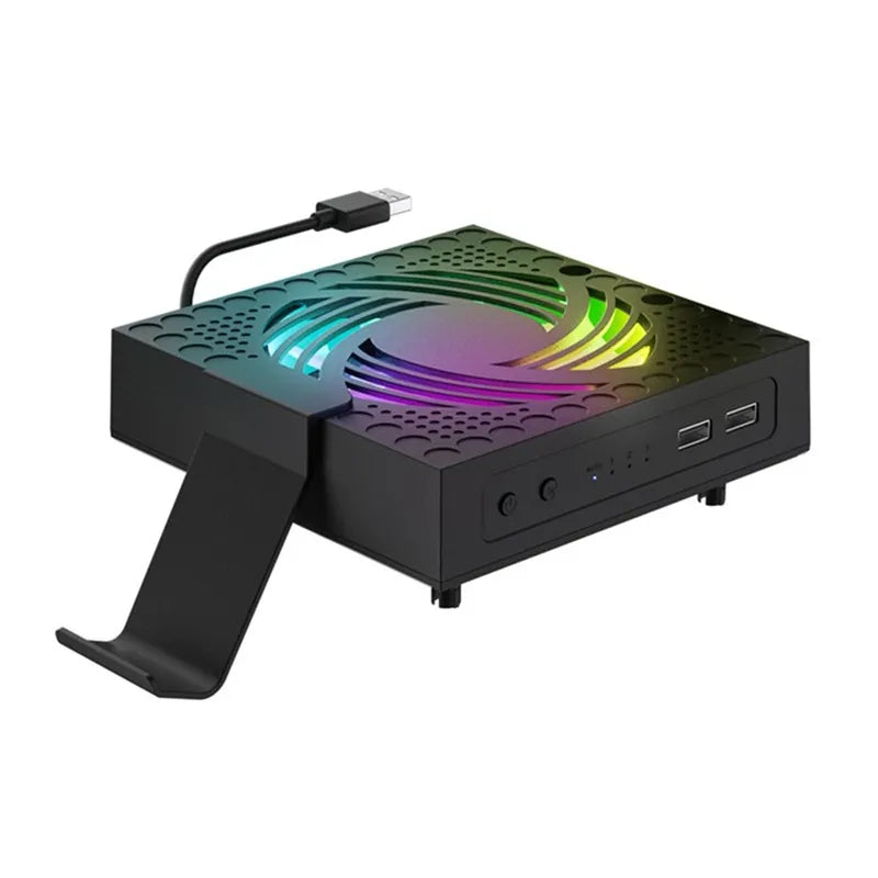 Chargez l&#39;image dans la visionneuse de la galerie, Xbox Series X Console RGB Cooling Fan with USB2.0 Interface, Handle Hooks - Polar Tech Australia
