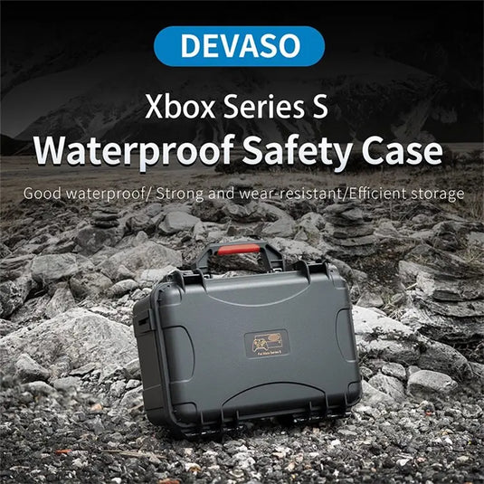 Xbox Series S Portable Heavy Duty Anti-Shock Storage Box Waterproof Carrying Box Suitcase - Polar Tech Australia