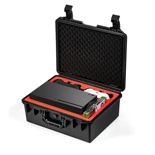 Xbox Series X Portable Heavy Duty Anti-Shock Storage Box Waterproof Carrying Box Suitcase - Polar Tech Australia