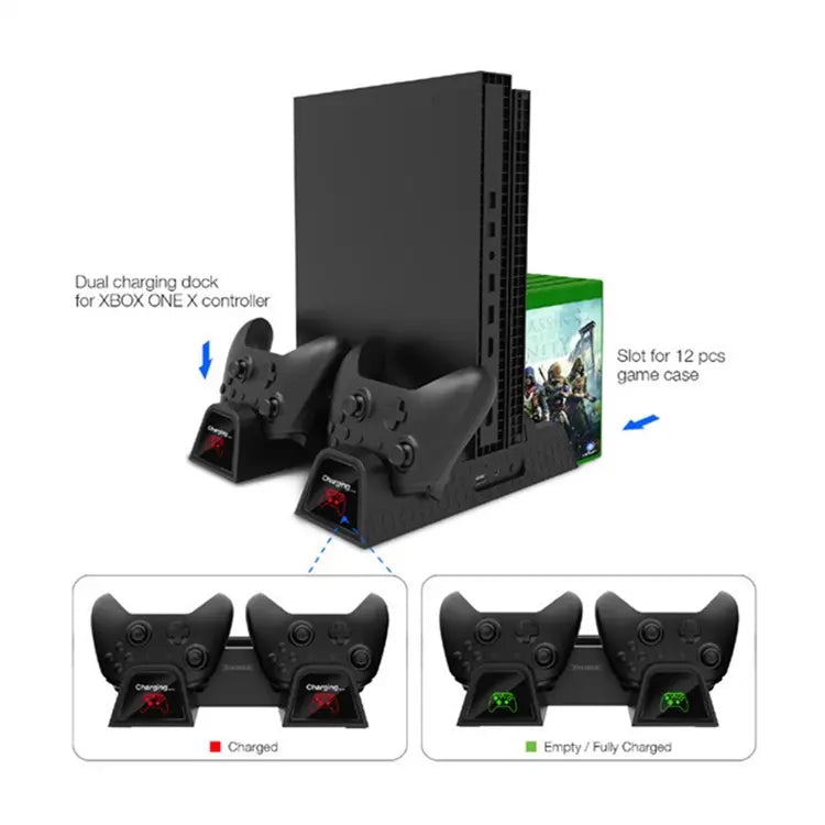 Chargez l&#39;image dans la visionneuse de la galerie, Xbox One X / S Cooling Stand with Dual Controller Charging Dock - Polar Tech Australia
