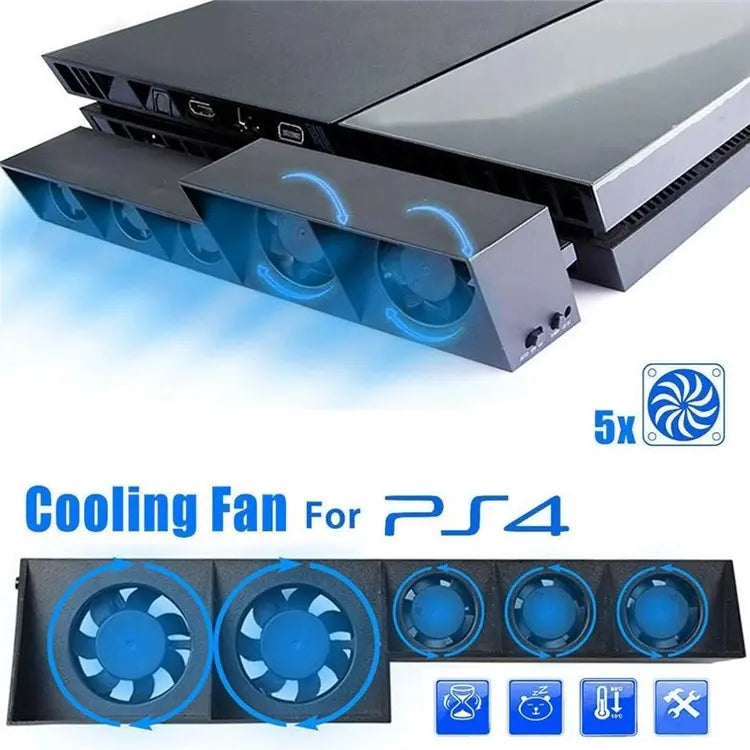 Load image into Gallery viewer, PlaySyation  PS4 Gaming Console Plastic Super Cooling Fan with Power Cable - Polar Tech Australia
