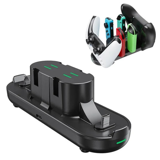 PS5, Xbox, and Switch Controller 6 in 1 Desktop Charging Dock Station - Polar Tech Australia