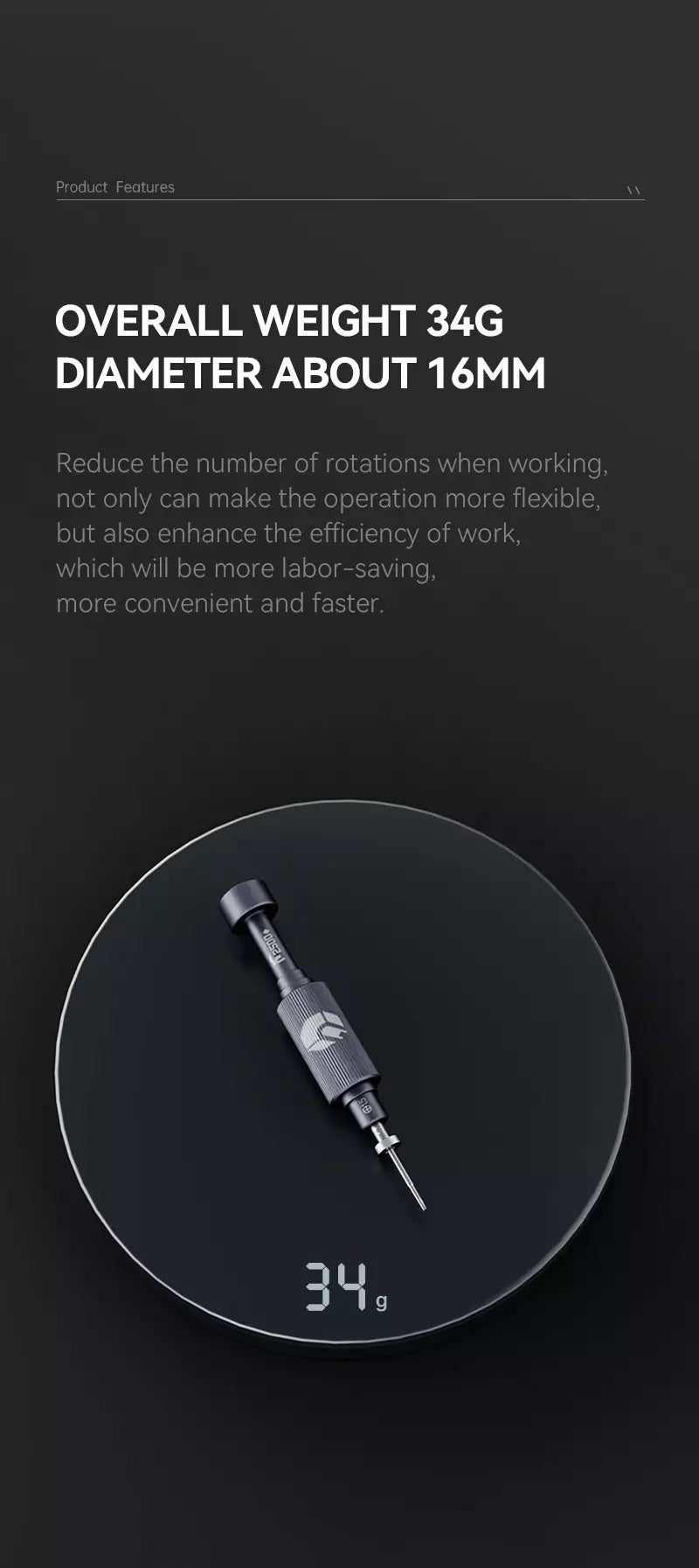 Chargez l&#39;image dans la visionneuse de la galerie, [JM-8190] Jakemy Mortar Mini Short Mobile Phone &amp; Tablet Repair Precision Screwdriver - Polar Tech Australia
