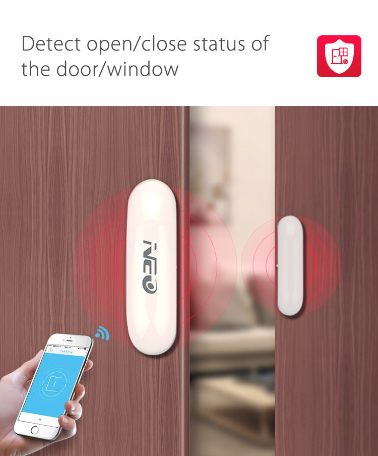 Chargez l&#39;image dans la visionneuse de la galerie, [TUYA Smart Home] NEO Wireless  Door &amp; Window Open/Closed Detector Magnetic Switch Sensor Smart Home Security Alarm - Polar Tech Australia
