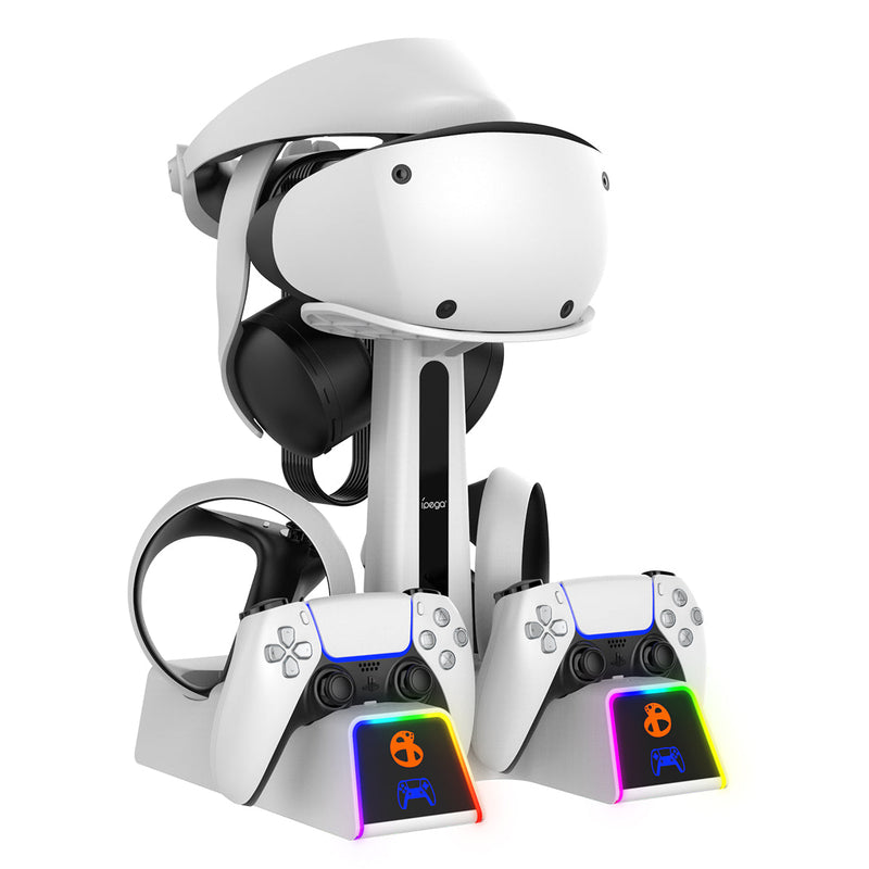 Cargue la imagen en el visor de la galería, PlayStation PS VR 2 - All in One Storage Headset Controller Storage Stand With RGB Light - Polar Tech Australia
