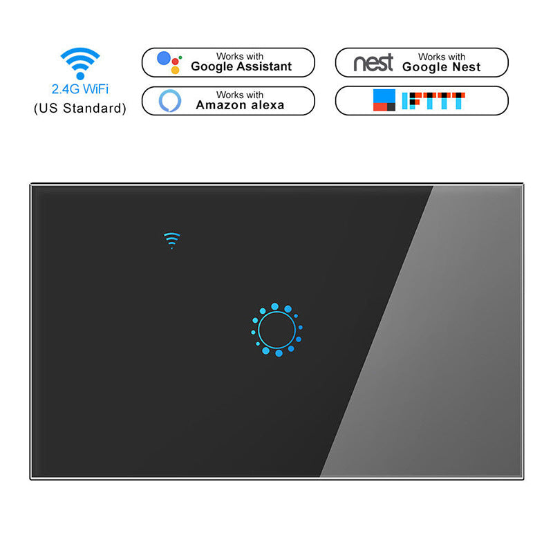 Load image into Gallery viewer, [TUYA Smart Home] TUYA WiFi Smart Touch Switch Home Light Fan Remote Control 1/2/3/4/5/6 Gang Wall Switch Panel - Polar Tech Australia
