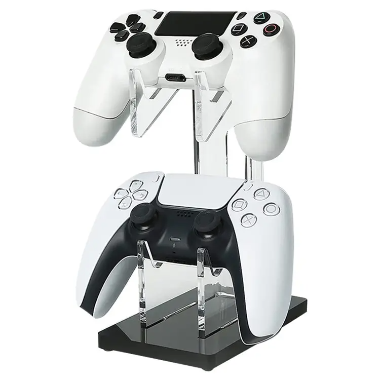 Cargue la imagen en el visor de la galería, PS4 / Xbox One / Switch Game Controller Holder Desktop Gamepad Storage Holder - Transparent - Polar Tech Australia
