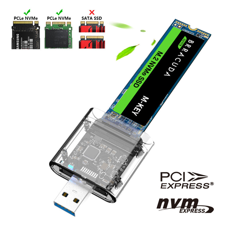 Chargez l&#39;image dans la visionneuse de la galerie, (PCIE-Based) M.2 NVMe SSD to USB 3.0 / 3.1 Gen2 External Hard Drive Adapter Reader Data Recovery - Polar Tech Australia
