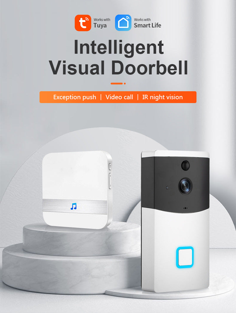 Load image into Gallery viewer, [1080P FHD][With Chime &amp; Battery] Smart Doorbell Camera Wireless Wifi Doorbell Two Way Audio Intercom App Control - Polar Tech Australia
