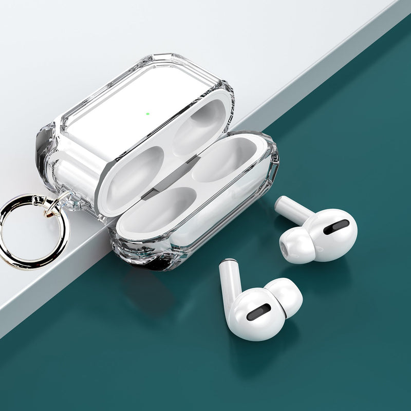 Chargez l&#39;image dans la visionneuse de la galerie, AirPods 3 Transparent Heavy Duty Protecive Case With Key Ring - Polar Tech Australia
