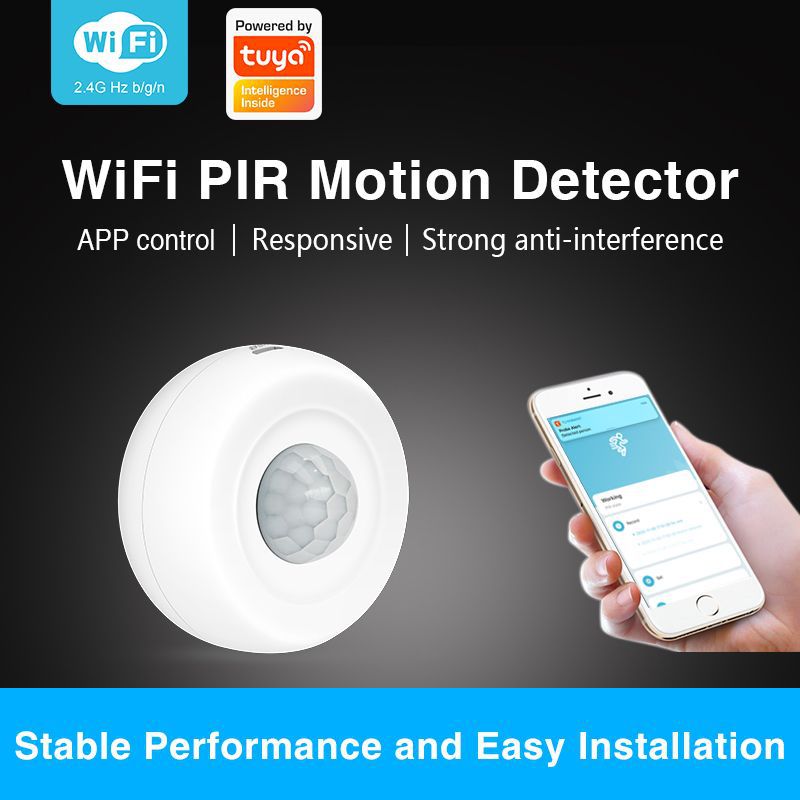 Cargue la imagen en el visor de la galería, [TUYA Smart Home] Battery &amp; Wired Powdered 360 Degree WIFI Infrared Detector PIR Motion Detect Sensor Smart Home Security - Polar Tech Australia
