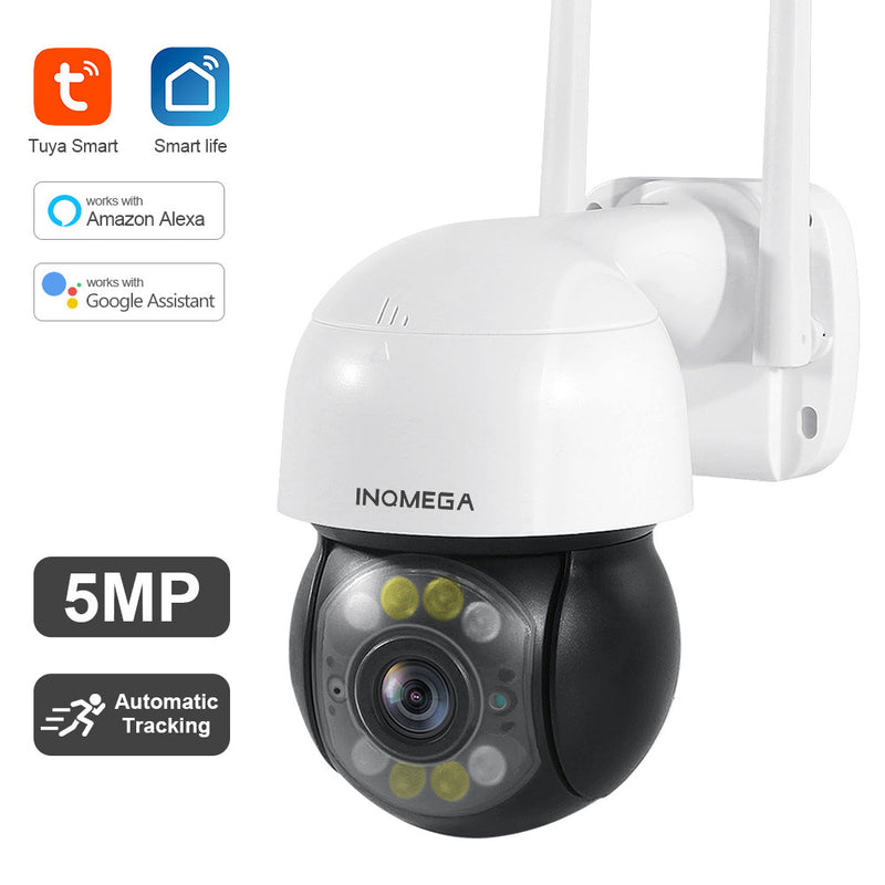 Chargez l&#39;image dans la visionneuse de la galerie, [TUYA Smart Home] Tuya 5MP Wireless WIFI Full HD IP65 Outdoor PTZ Security Camera - Polar Tech Australia
