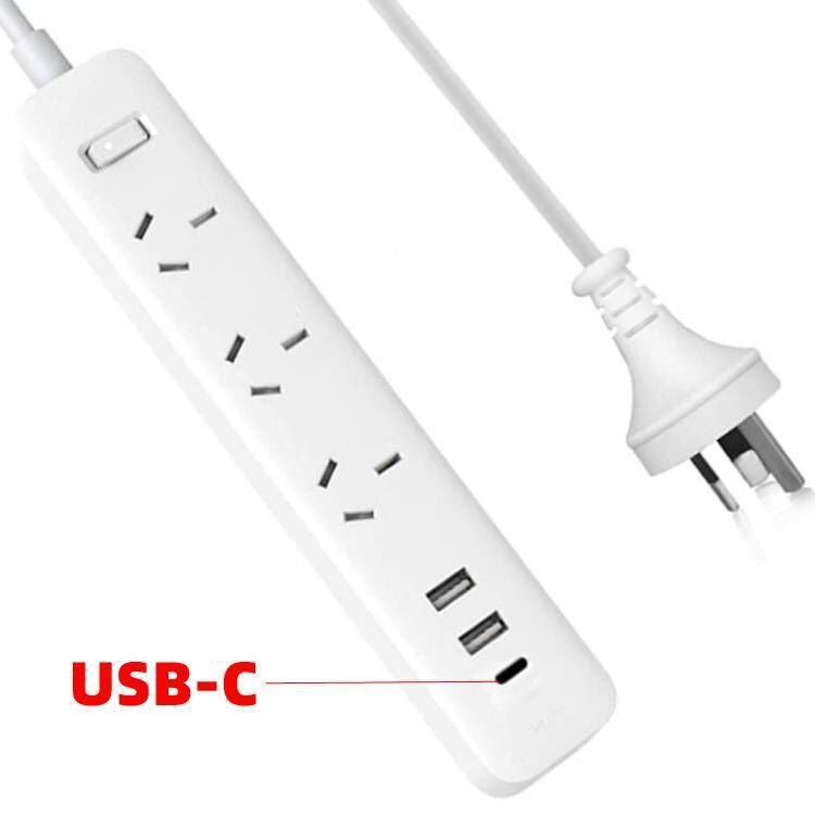 Load image into Gallery viewer, Multi-function Socket Power Strip Extension Board 3 Outlets + 2 USB + 1 USB-C PD SAA - Polar Tech Australia
