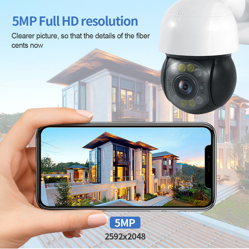 Load image into Gallery viewer, [TUYA Smart Home] Tuya 5MP Wireless WIFI Full HD IP65 Outdoor PTZ Security Camera - Polar Tech Australia
