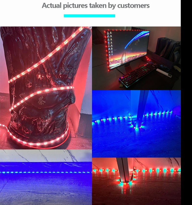 Cargue la imagen en el visor de la galería, [TUYA Smart Home] IP65 Indoor Outdoor Waterproof Smart Remote Control RGB LED Light Strip Music/Game/Movie Synchronization - Polar Tech Australia
