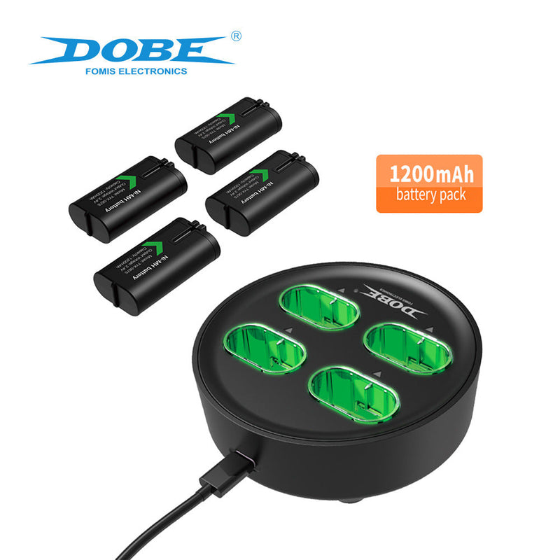 Chargez l&#39;image dans la visionneuse de la galerie, Xbox Wireless Controller Battery Backup Pack 1200mAh 4pcs &amp; Fast Charger Dock Station - Polar Tech Australia
