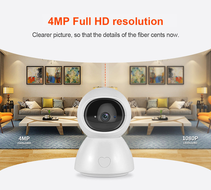 Load image into Gallery viewer, [TUYA Smart Home][Support Dual 2.5GHz/5GHz Band WIFI] Full HD 4MP Wireless WIFI indoor Security Camera - Polar Tech Australia
