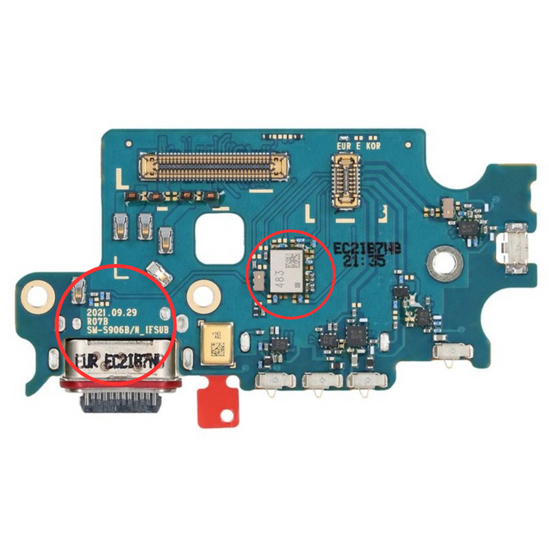 Chargez l&#39;image dans la visionneuse de la galerie, Samsung Galaxy S22 Plus 5G (SM-S906) Charging Port &amp; Sim Reader &amp; Mic Sub Board - Polar Tech Australia
