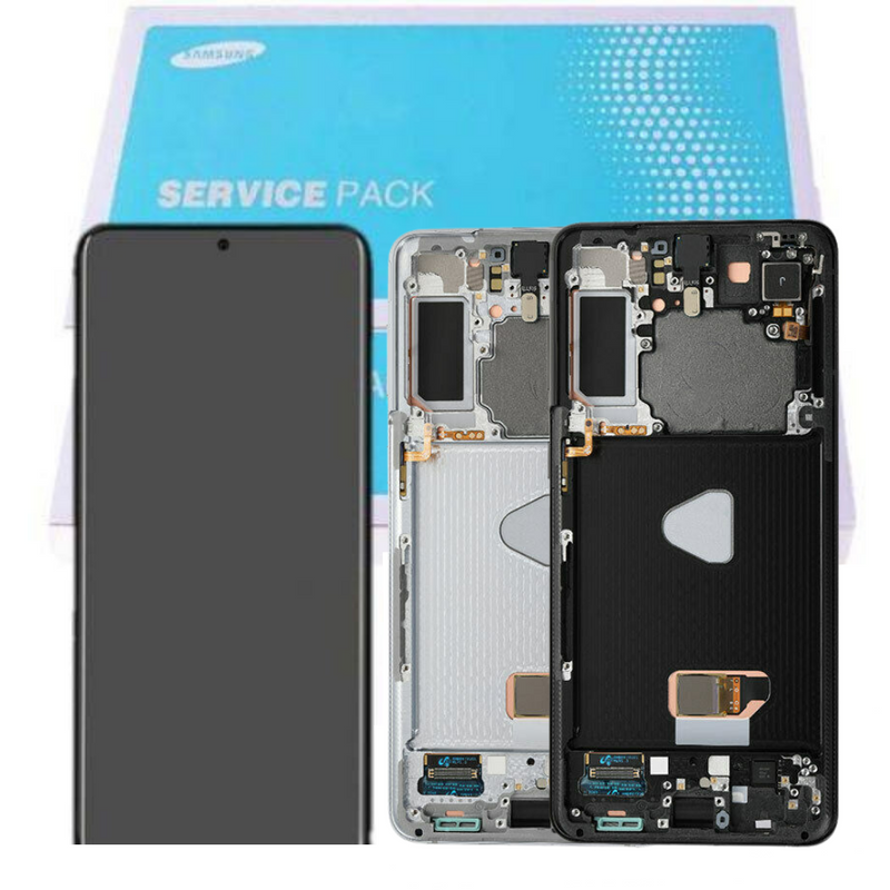 Cargue la imagen en el visor de la galería, [Samsung Service Pack] Samsung Galaxy S21 (SM-G991) LCD Touch Digitizer Screen Assembly With Frame - Polar Tech Australia
