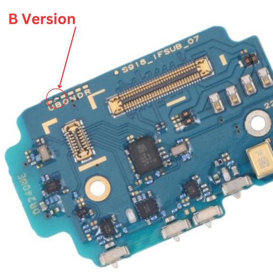 Samsung Galaxy S23 Ultra (SM-S918) - Charging Port Connector Sim Reader Mic Sub Board - Polar Tech Australia