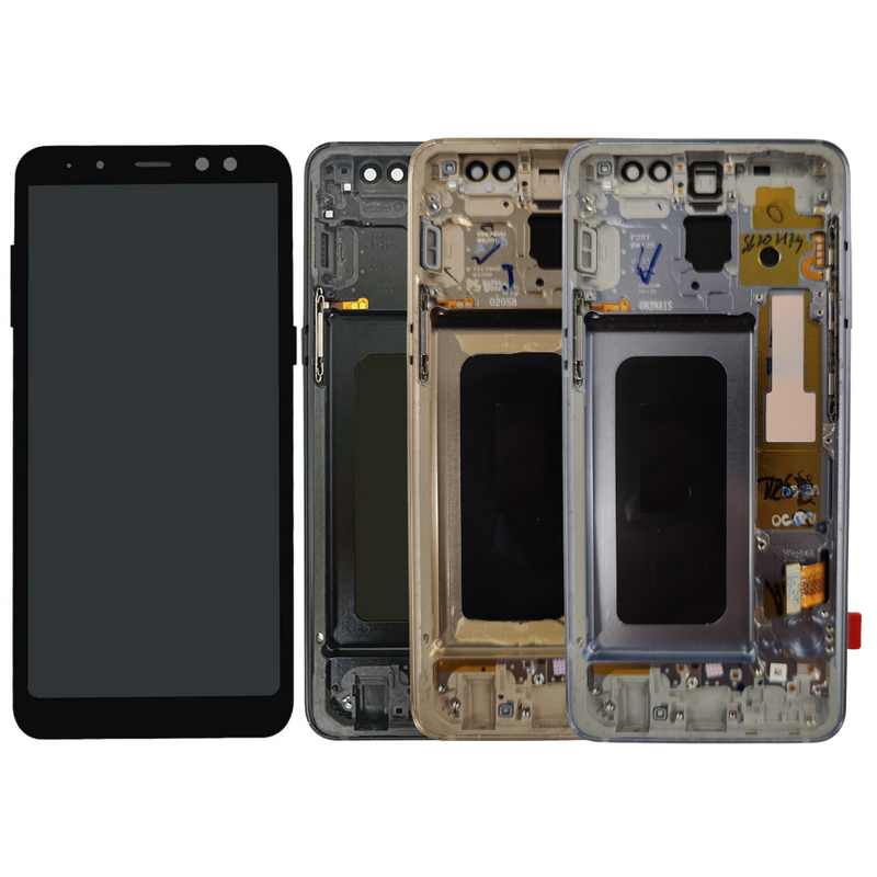 Chargez l&#39;image dans la visionneuse de la galerie, [ORI][With Frame] Samsung Galaxy A8 2018 (A530) LCD Touch Digitizer Screen Assembly - Polar Tech Australia
