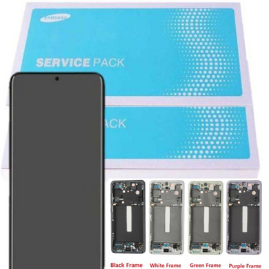 [Samsung Service Pack] Samsung Galaxy S21 FE (SM-G990B) LCD Touch Digitizer Screen Assembly With Frame - Polar Tech Australia