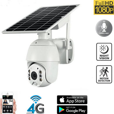 [RSD-Q3-4G][1080P FHD][4G Version] Solar Panel Battery Powered IP66 Outdoor PTZ Camera - Polar Tech Australia