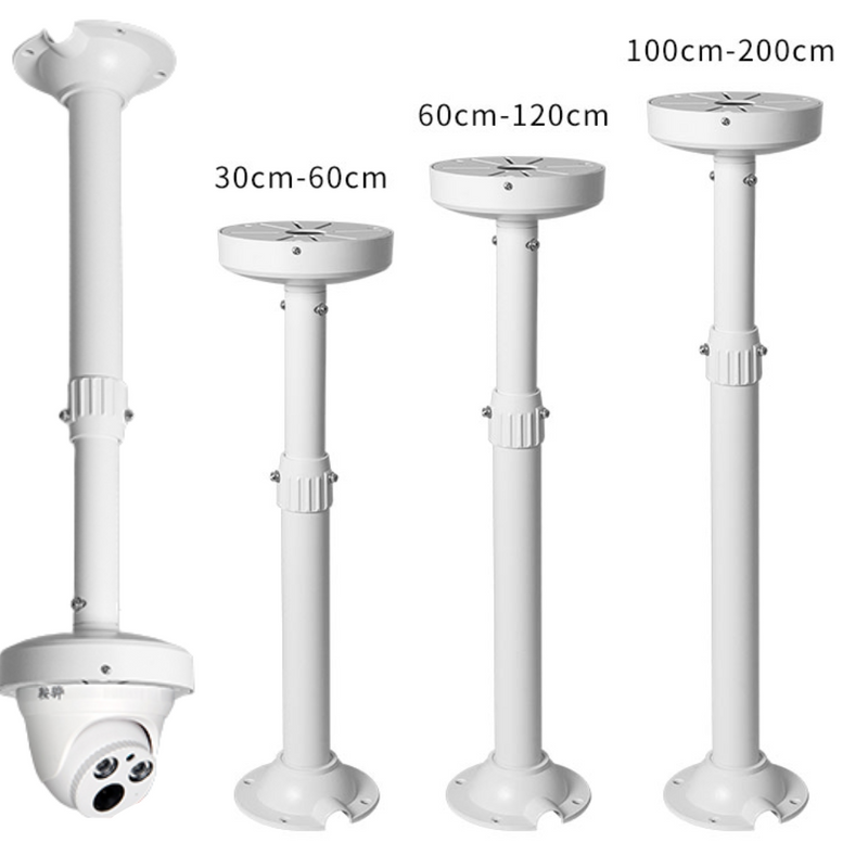 Chargez l&#39;image dans la visionneuse de la galerie, Universal Retractable Extension Aluminium CCTV Dome Camera Wall or Ceiling Mount Bracket Holder - Polar Tech Australia
