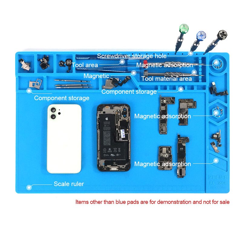 Chargez l&#39;image dans la visionneuse de la galerie, [RL-160A][45cm x 30cm] Sunshine Repair Pad Insulation Heat-Resistant Soldering Station Silicon Soldering Mat Work Pad Desk for BGA Soldering Station - Polar Tech Australia
