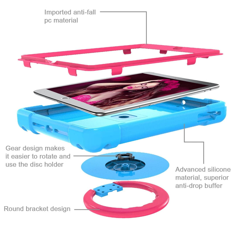 Cargue la imagen en el visor de la galería, Apple iPad 7th(2019)/iPad 8th(2020)/iPad 9th(2021) 10.2&quot; &amp; Air 3 &amp; Pro 2 10.5“ EVA Kid Friendly Heavy Duty Case with Handle Stand Ring - Polar Tech Australia
