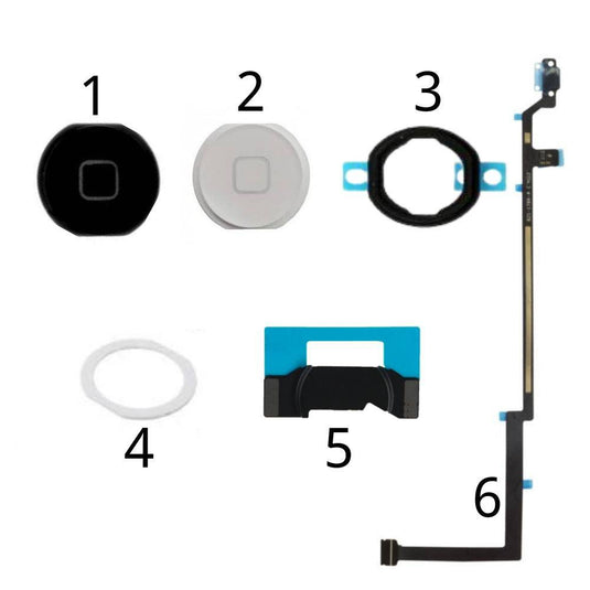 iPad Air Home Button/Rubber/Seal/Bracket/Flex/Connector - Polar Tech Australia