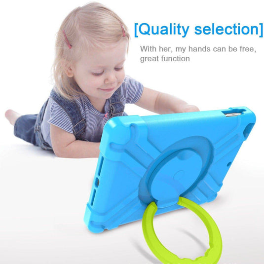 Apple iPad Mini 1/2/3 EVA Kid Friendly Heavy Duty Case with Handle Stand Ring - Polar Tech Australia