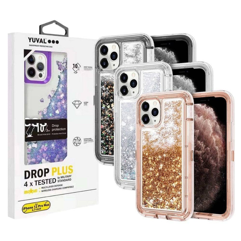 Load image into Gallery viewer, YUYAL Apple iPhone 13/Mini/Pro/Max Glitter Clear Transparent Liquid Sand Watering Case - Polar Tech Australia
