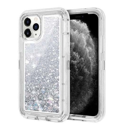 YUYAL Apple iPhone 13/Mini/Pro/Max Glitter Clear Transparent Liquid Sand Watering Case - Polar Tech Australia