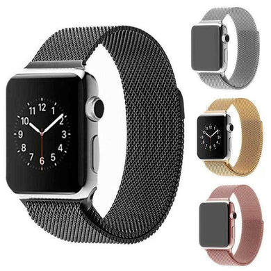 Apple Watch 1/2/3/4/5/SE/6/7/8/9 Stainless Steel Milanese Loop Magnet Watch Band Strap - Polar Tech Australia