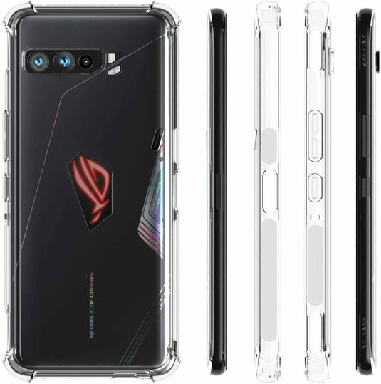 ASUS Rog Phone 3 Clear Shock Absorbing Transparent Heavy Duty Protective Case - Polar Tech Australia