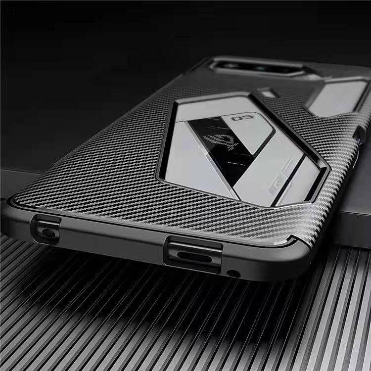 Load image into Gallery viewer, ASUS Rog Phone 5 ZS673KS TPU + PC Heavy Duty Carbon Protective Case - Polar Tech Australia
