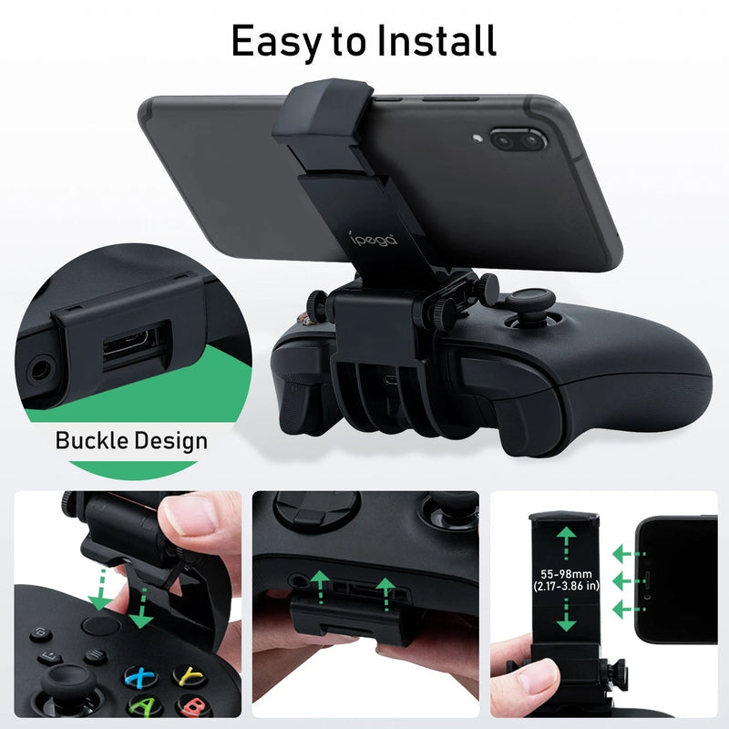 Load image into Gallery viewer, Xbox Series S/Series X/Xbox One/Elite 2 Game Controller Adjustable Gamepad Phone Holder Clip Bracket - Polar Tech Australia
