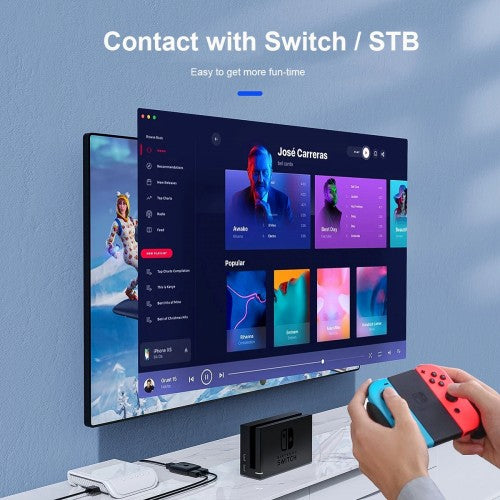 Load image into Gallery viewer, Nintendo Switch PS5 HDMI 2.0 Bidirectional Switcher with Two In One Out Adapter Audio Converter - Polar Tech Australia
