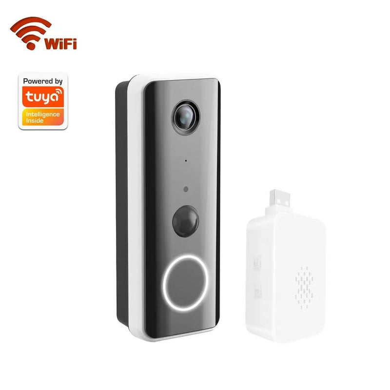 Load image into Gallery viewer, [Tuya Smart Home][With Chime] Tuya 2K Ultra HD Smart Doorbell Camera Wireless Wifi Doorbell Two Way Audio Intercom App Control - Polar Tech Australia
